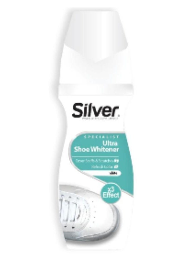Silver Sports Shoe Renovator Liquid, White ULTRA 3X EFFECT 75 ML. - Image 1